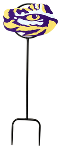 Louisiana State University LSU Tiger Eye Wrought Iron Yard Decor