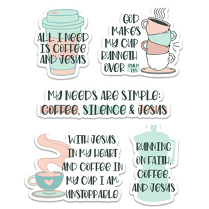 Sticker Coffee & Jesus Collection