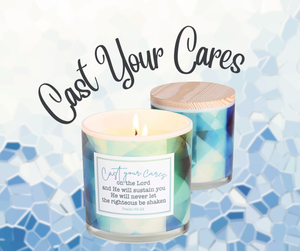 Soy Candle Cast Your Cares On Lord 13 Oz