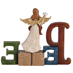 Christmas Figurine Peace Angel Open Wing