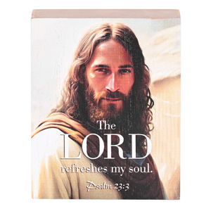 Tabletop Plaque The Lord Refreshes 3x4