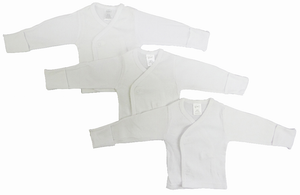 Bambini Preemie Long Sleeve Side Snap With Mitten  - 3 Pack Cuff