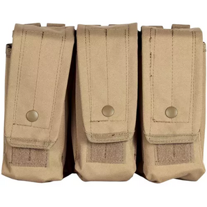 AR-15 / AK-47 Triple Mag Pouch - Coyote