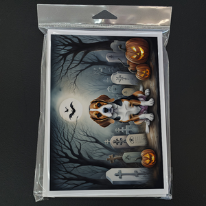 Beagle Spooky Halloween Greeting Cards Pack of 8