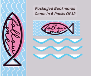 Packaged Bookmarks Fish Follow Me 12-Pk