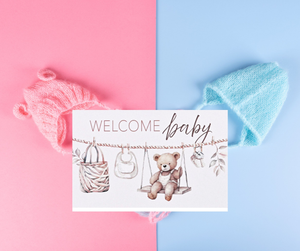 Itty Bitty Card Welcome Baby