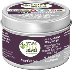 Coll Again Max Collagen Peptide Support Meal Topper* Hips, Joint, Bone & Cartilage Support* Dogs & Cats*