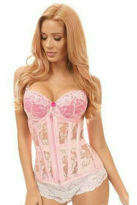Lavish Sheer Lace Under Bust Corset