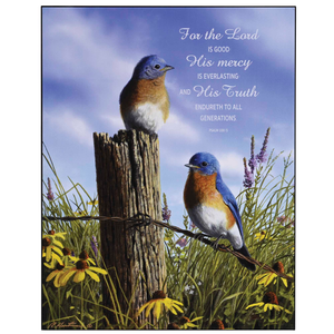 Wall Plaque For The Lord Is Good 11x14