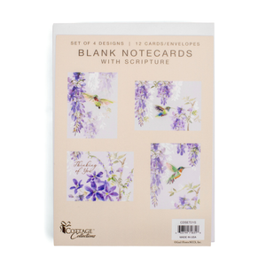 Card Set Scripture Blank Hummingbirds