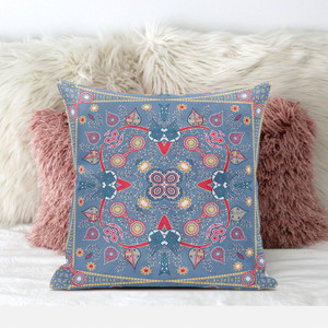 16" X 16" Purple And Gold Blown Seam Floral Indoor Outdoor Throw Pillow - 606114677185 16" X 16" Purple And Gold Blown Seam Floral Indoor Outdoor Throw Pillow - 606114677185