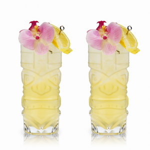 Crystal Tiki Glasses By Viski