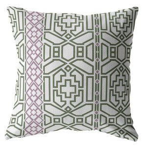 20" White Bird Maze Indoor Outdoor Throw Pillow - 606114007098 20" White Bird Maze Indoor Outdoor Throw Pillow - 606114007098