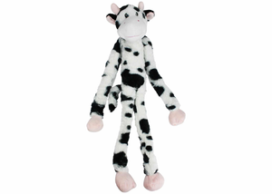 Multipet Swingin' Slevins Cow Plush Pet Dog Toy 27"