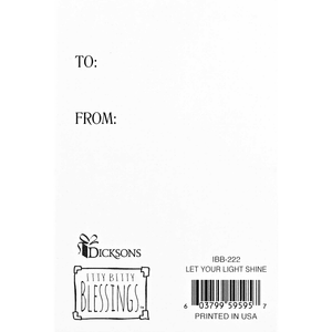 Itty Bitty Card Let Your Light Shine