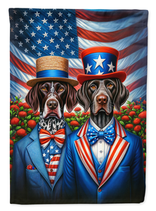 All American German Shorthaired Pointer Garden Flag