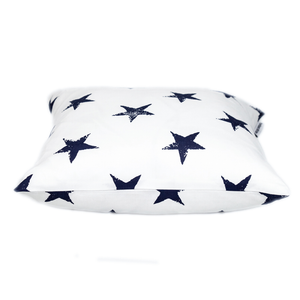 Parkland Collection Transitional Stars White Square 16" x 16" Pillow