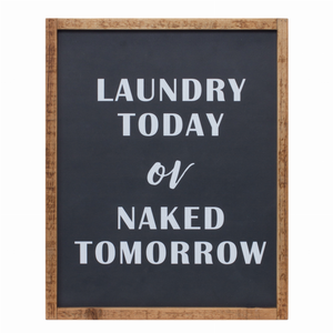 Laundry Sign 12"L x 15"H MDF/Wood