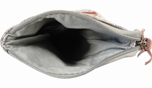 Two Tone Jute Crossbody