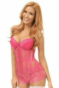 Lavish Sheer Lace Under Bust Corset