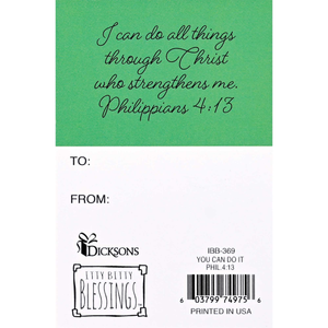Itty Bitty Card You Can Do It Phil. 4:13