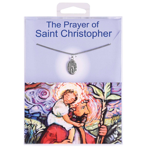 Necklace St Christopher Medal 18L
