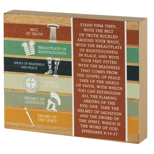 Tabletop Plaque Full Armor Of God