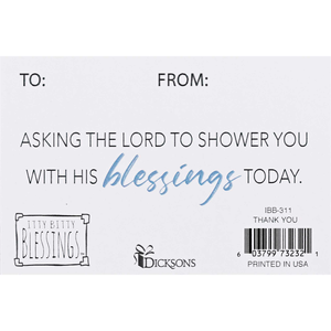 Itty Bitty Card Thank You Asking The