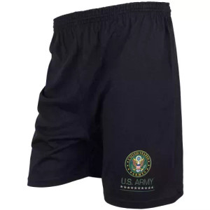 Men's Black Running Short - U.S. Army Logo