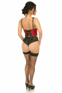 Lavish Brocade Open Cup Waist Cincher