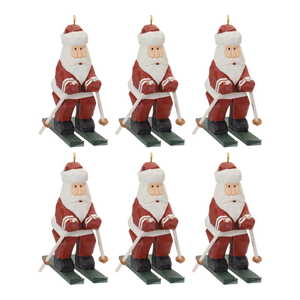 Santa on Skis Ornament 