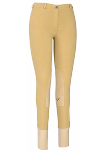 TuffRider Ladies Cotton Lowrise Pull-On Knee Patch Breeches