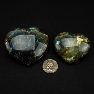 Labradorite | Heart | A Quality | 50-70mm | Madagascar