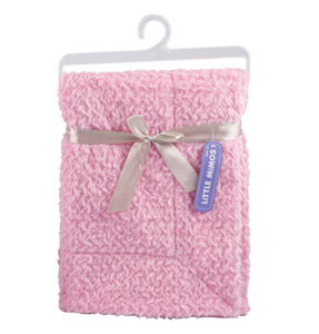 Blue 2 Piece Bordered Box 100% Polyester Bath Mat Set