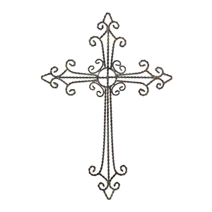 Wall Cross Antique Metal