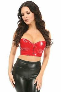 Lavish Patent PVC Underwire Short Bustier