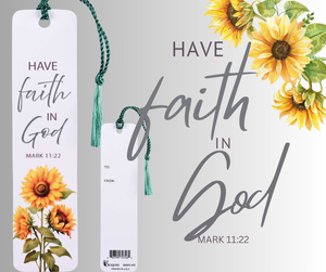 Value Bookmark Sunflowers Have Faith In