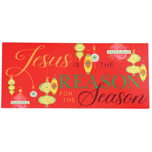 Doormat Insert Jesus Is Reason Whimsical