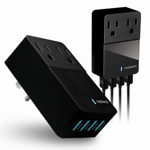 Fast Multi-Device Charger- 2 Outlets + 4 USB Port