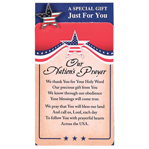 Pocketcard/Pin Star Our Nations Prayer