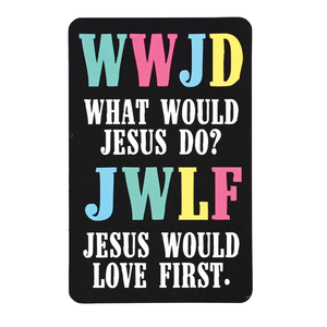 Pocketcard WWJD Jesus Would Love First