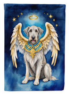 Irish Wolfhound My Angel Garden Flag