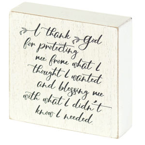 I THANK GOD FOR TABLETOP PLAQUE