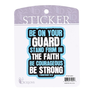 Sticker Be On Your Guard Stand Firm
