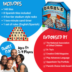 Dabble Word Game Ages 8 And Above
