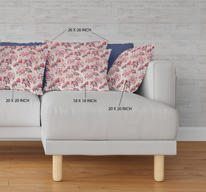 16 Red White Roses Indoor Outdoor Throw Pillow