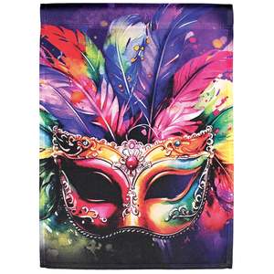 Flag Mardi Gras Mask 13x18