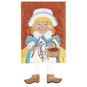 Pilgram Girl Legs Outdoor Flag