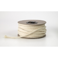 Draw cord, Natural 1/4 in cotton - 25 ya