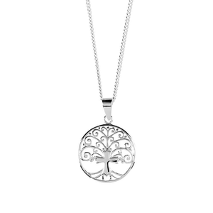 Silver Plated Tree Of Life Necklace